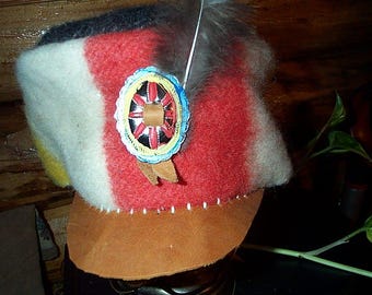 Mountain Man, Wool, black powder shooter's rendezvous cap