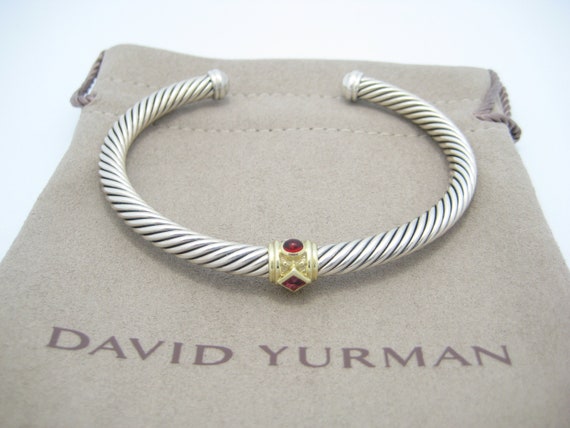 DAVID YURMAN JEWELRY NECKLACE RING EARRINGS BRACELET EMPTY 5" BOX POUCH POLISH 