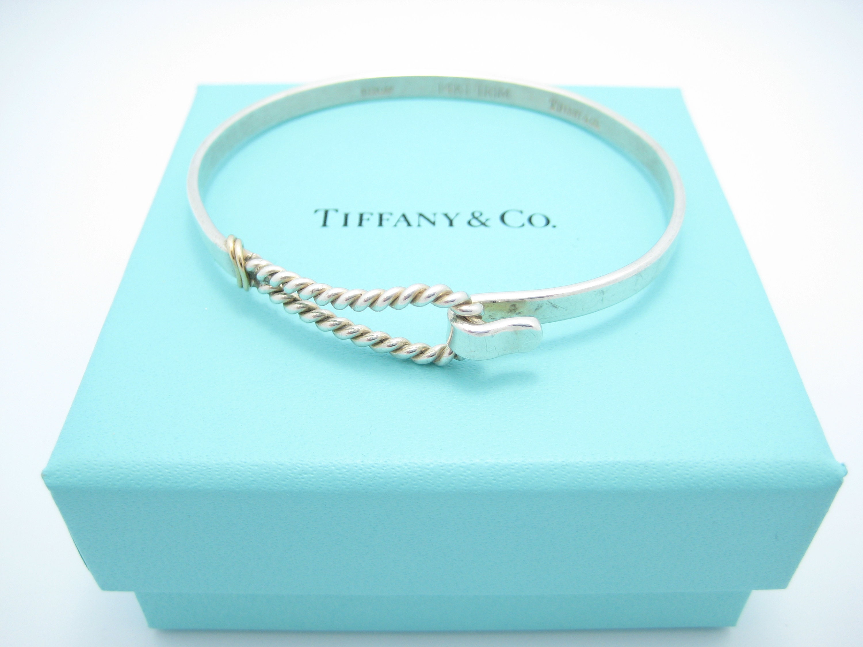 Vintage Tiffany & Co. Sterling Silver and 14K Yellow Gold - Etsy