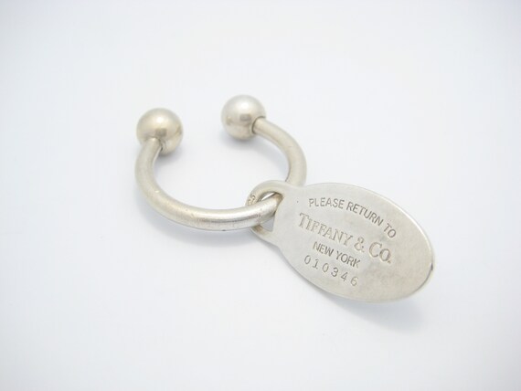 Medium Oval Dog Tag Key Ring - Etsy