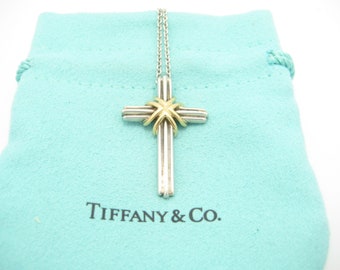 925 Tiffany Cross - Etsy