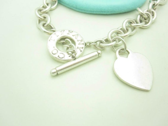 Tiffany & Co. Sterling Silver Heart Tag Toggle Necklace - Etsy Tiffany & Co. Sterling Silver Heart Tag Toggle Necklace - Etsy
