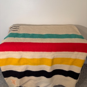 Hudson Bay Blanket Company 4 point Vintage Blanket
