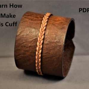PDF Learn How to Make Leather Cuff, Women Leather Cuff, Thick Cuff, Leather Bracelet, PDF Leather Cuff, Wide Cuff, Men Cuff, Jewelry PDF