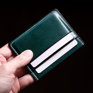 Monedero Horween Shell Cordovan - Tarjetero D01 - Monedero fino - Tarjetero