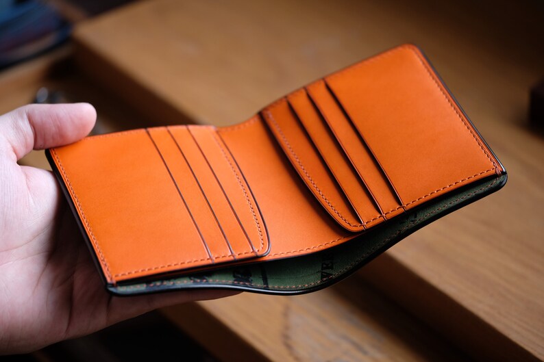 SV01 Horween Shell Cordovan Wallet Bifold Wallet - Etsy