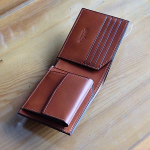MILDY HANDS - SW01COIN (Cordovan de concha japonesa) Borgoña / Camel