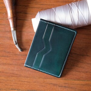 Horween Shell Cordovan - Tarjetero V01 - Billetera fina - Tarjetero
