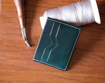 Horween Shell Cordovan - Tarjetero V01 - Billetera fina - Tarjetero