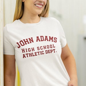 Boy Meets World Inspired &quot;John Adams High School Athletics Department&quot; Unisex Tshirt - 90s Style - Vintage Style - Tee - BMW Teeshirt