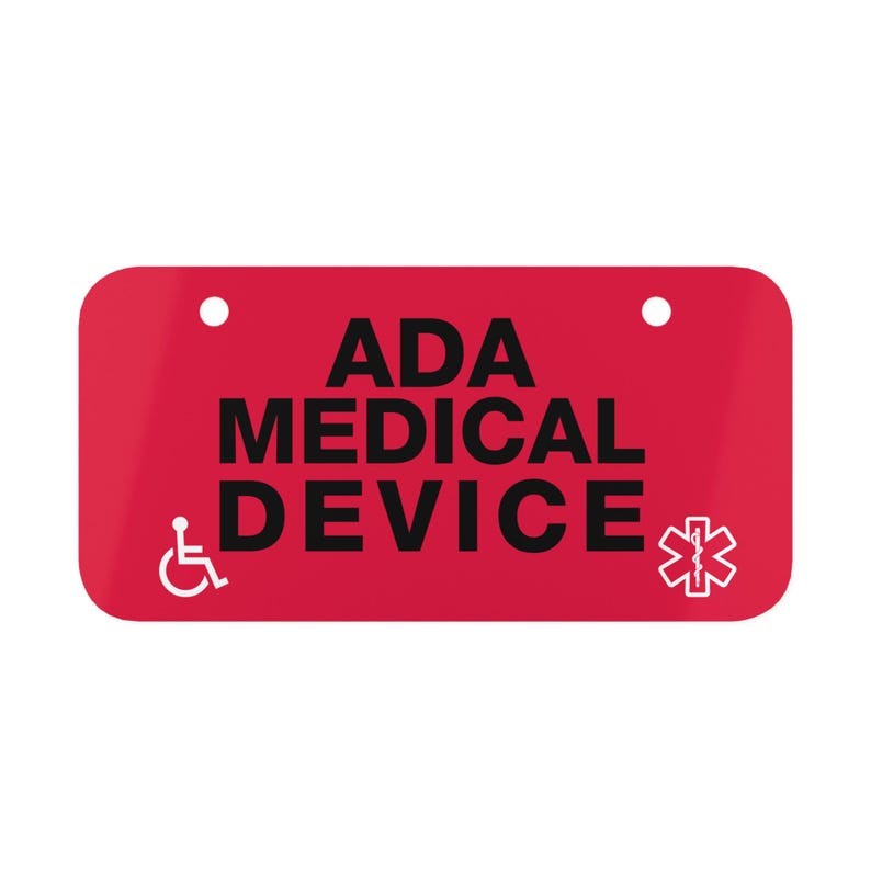 Customizable ADA Medical Device Sign: Wheelchair, Stroller, Wagon - Etsy