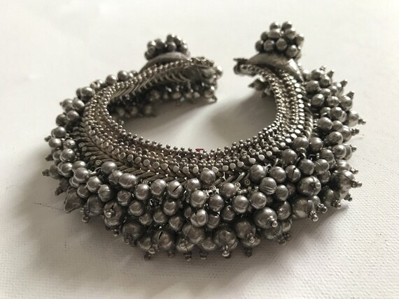 1203 Single Old Silver Anklet Payal Indian Jewelry Etsy