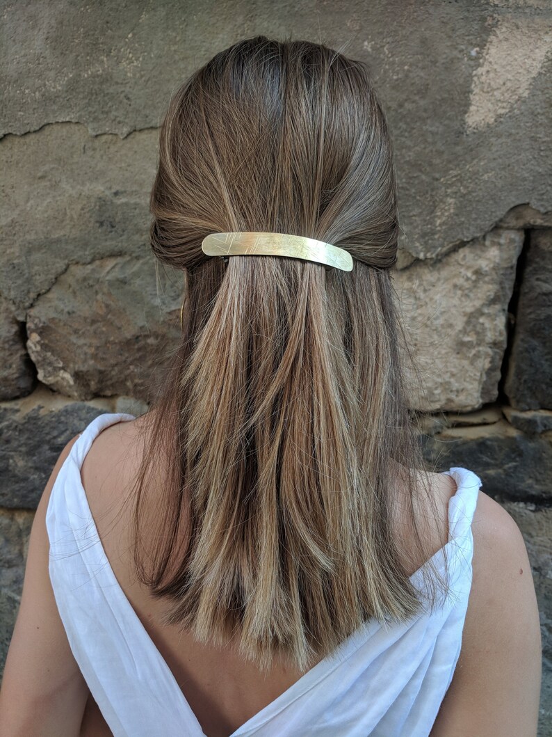 Geometric Hair Clip Metal Hair Clip Rectangle Hair Accessories Etsy