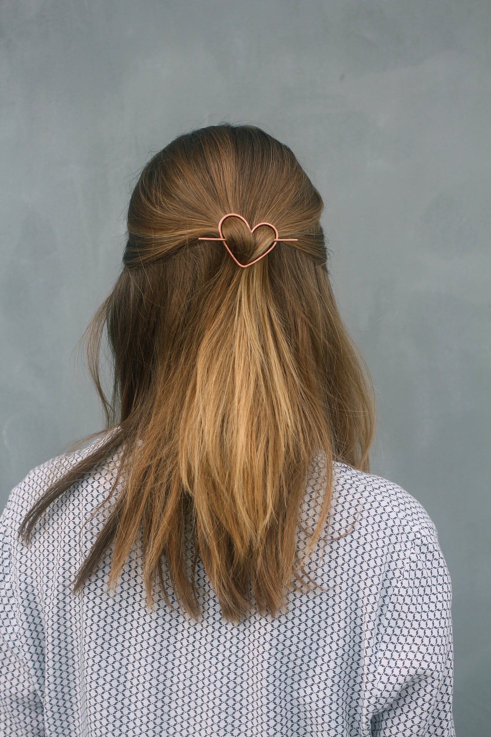 Heart hair clip love hair barrette heart hair accessory small Etsy