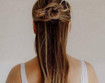 Tooth hair pin metal hair fork french pin hair accessories women textured hair pin wholesale christmas gift for her valentines day gift