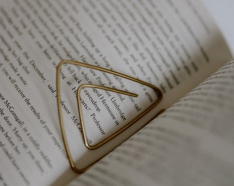 brass bookmark geometric bookmark minimal bookmark wire bookmark teacher gift book lovers gift for her valentines day gift christmas gift
