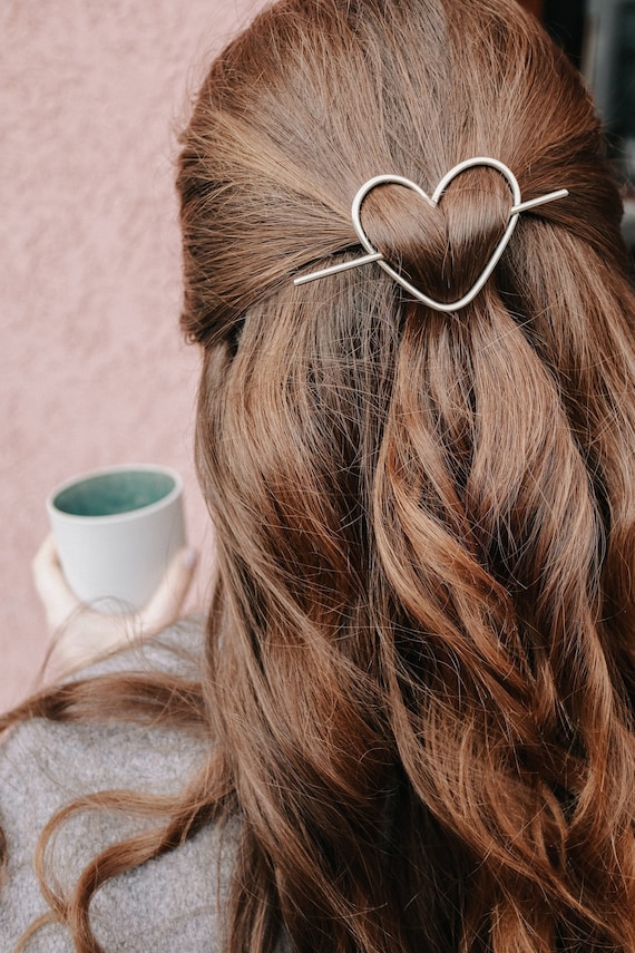 Heart Hair Clip Love Hair Barrette Heart Hair Accessory Heart Hair