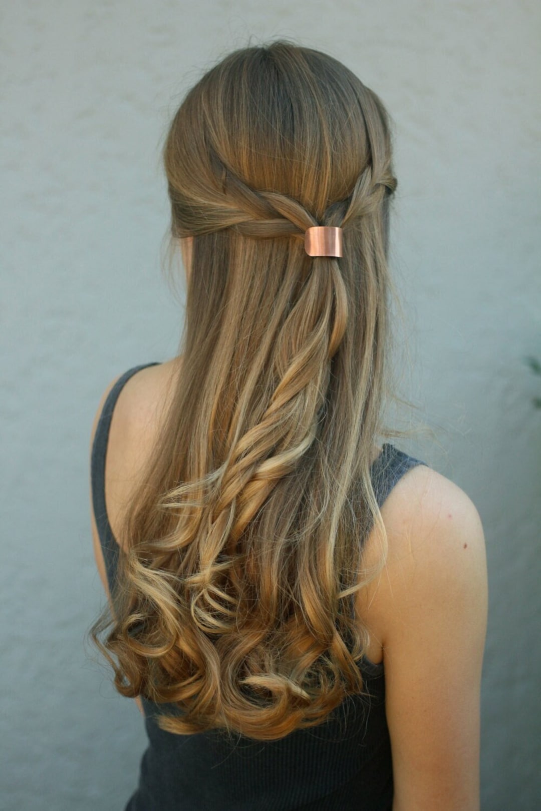 話題の人気 Metal Metal Holder Ponytail Copper Small Size - Cuff Hair 小物