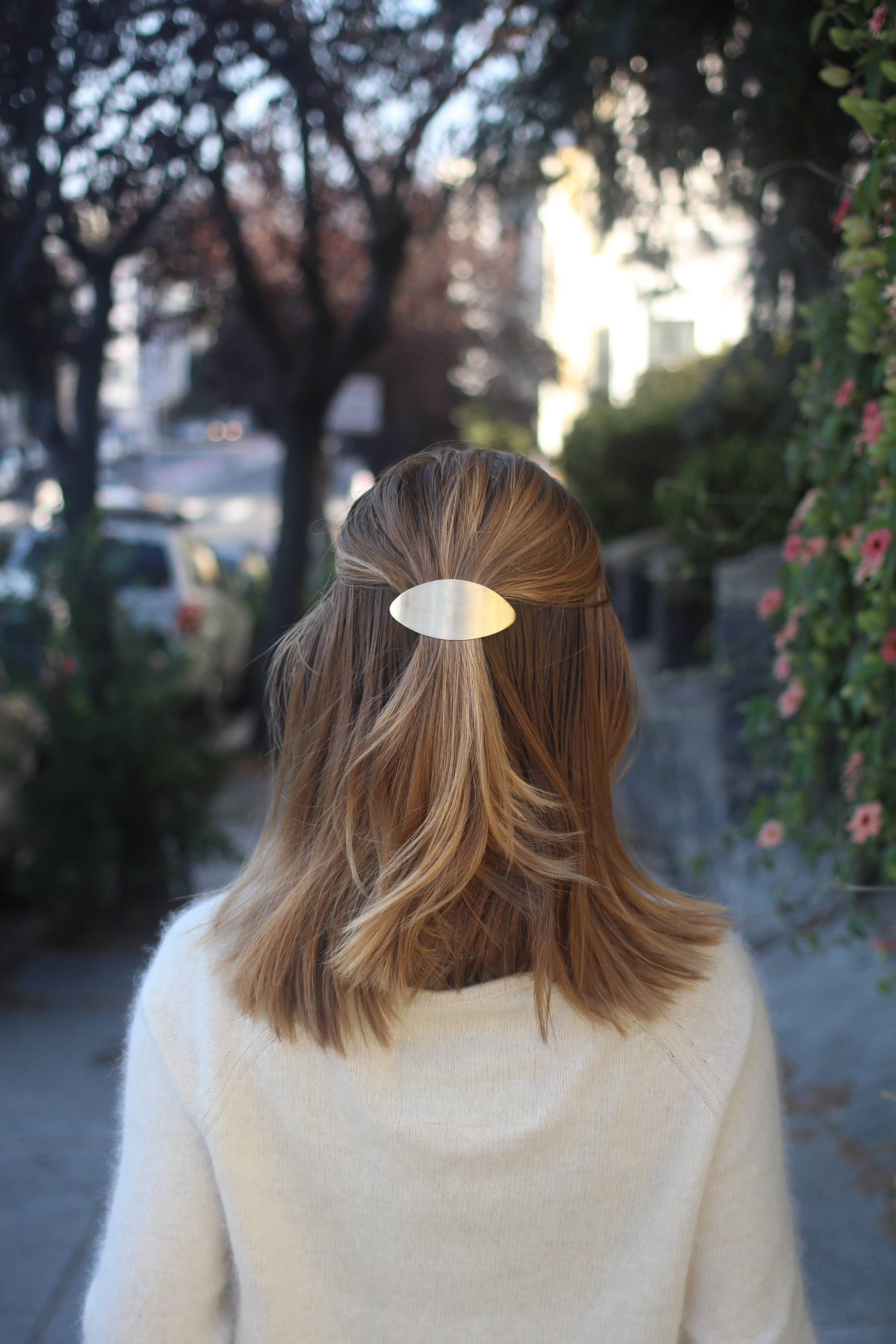 Brass Hair Clip Brass Jewelry Minimalist Accessories Hair Etsy