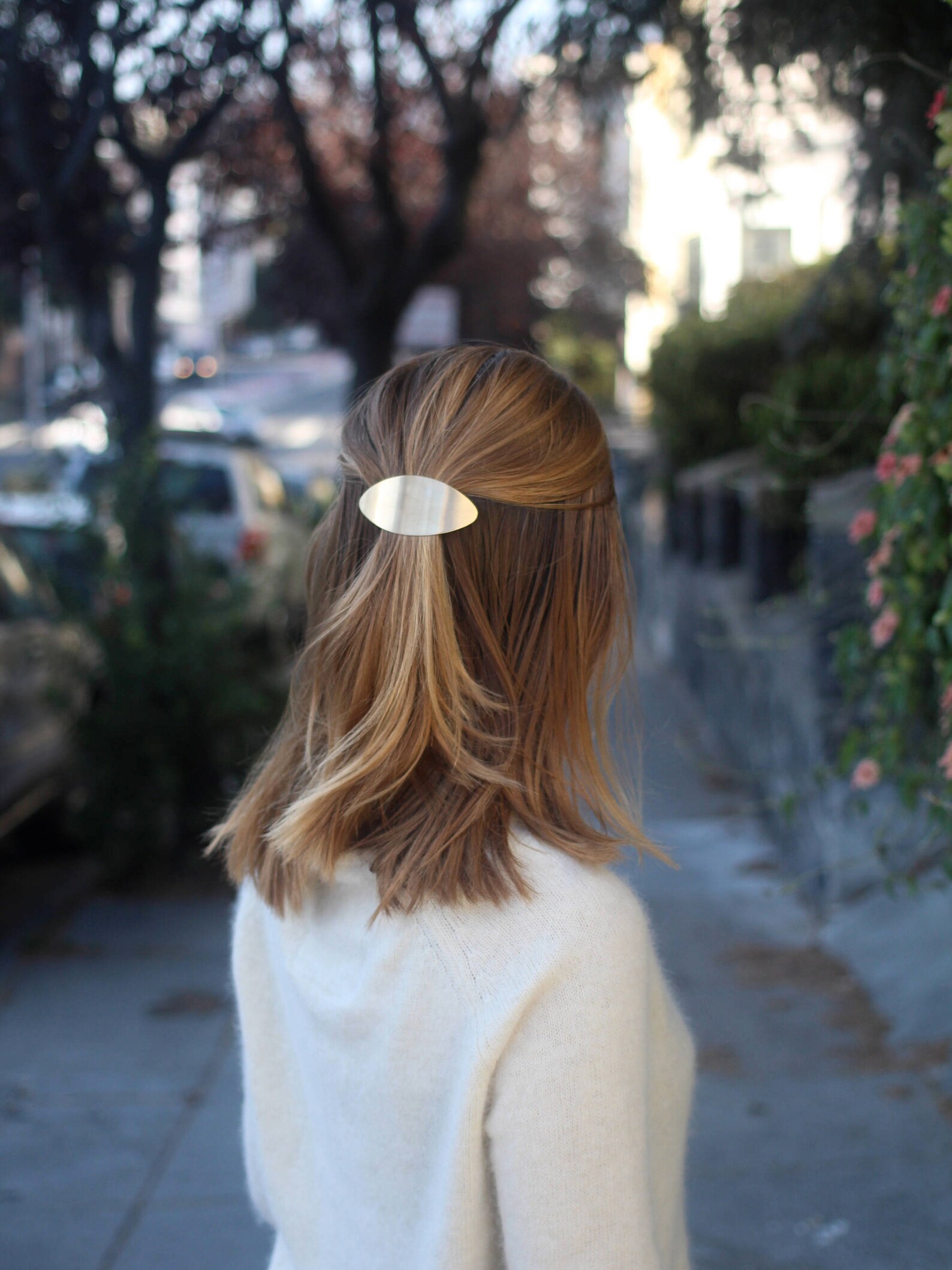 Brass Hair Clip Brass Jewelry Minimalist Accessories Hair Etsy