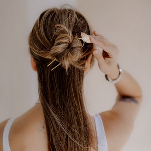 Crown hair pin 4&quot; brass hair pins 5&quot; hair pins french hair pin hair accessories long hair woman&#39;s accessories Christmas gift for her