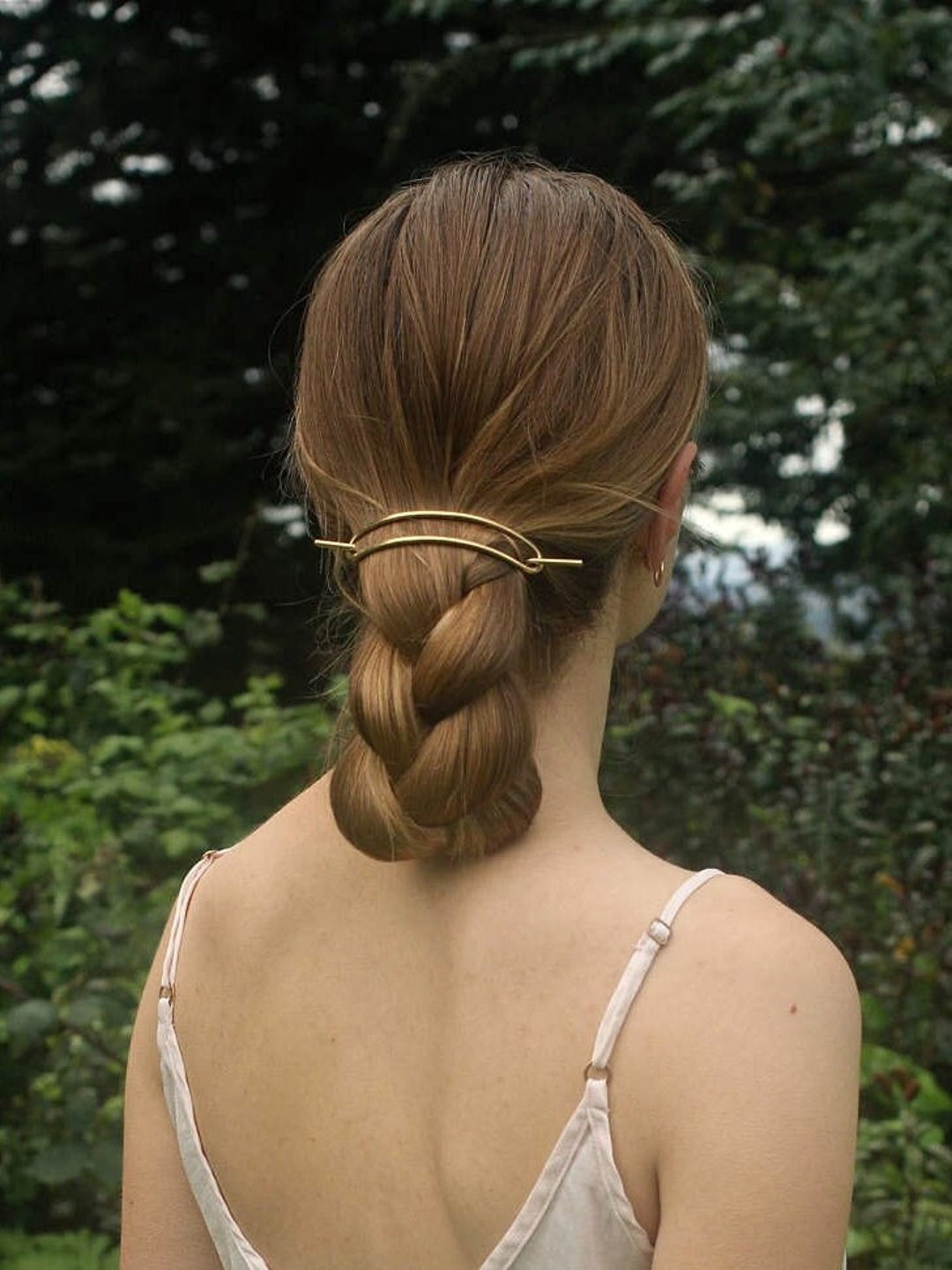 Large Hair Barrette Large Hair Clip Hammered Hair Slide Etsy UK