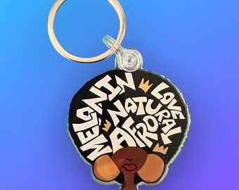 Afro Love keychain