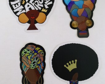 Melanin Die-Cut stickers