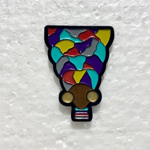 Soft enamel pin titled ”Colorful Goddess”.