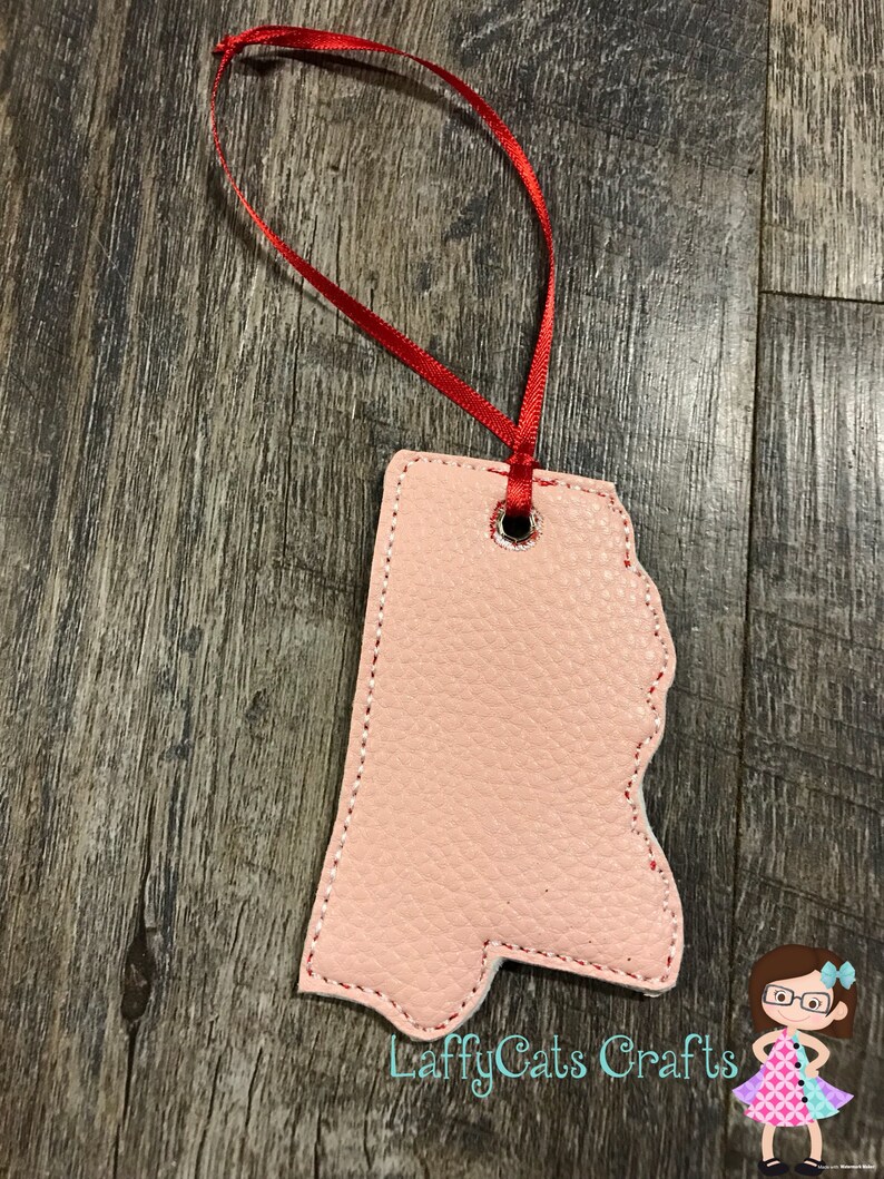 Christmas Tree Decor Tree Ornament Christmas Decorations Handmade Mississippi Christmas Ornament Mississippi State State of Mississippi