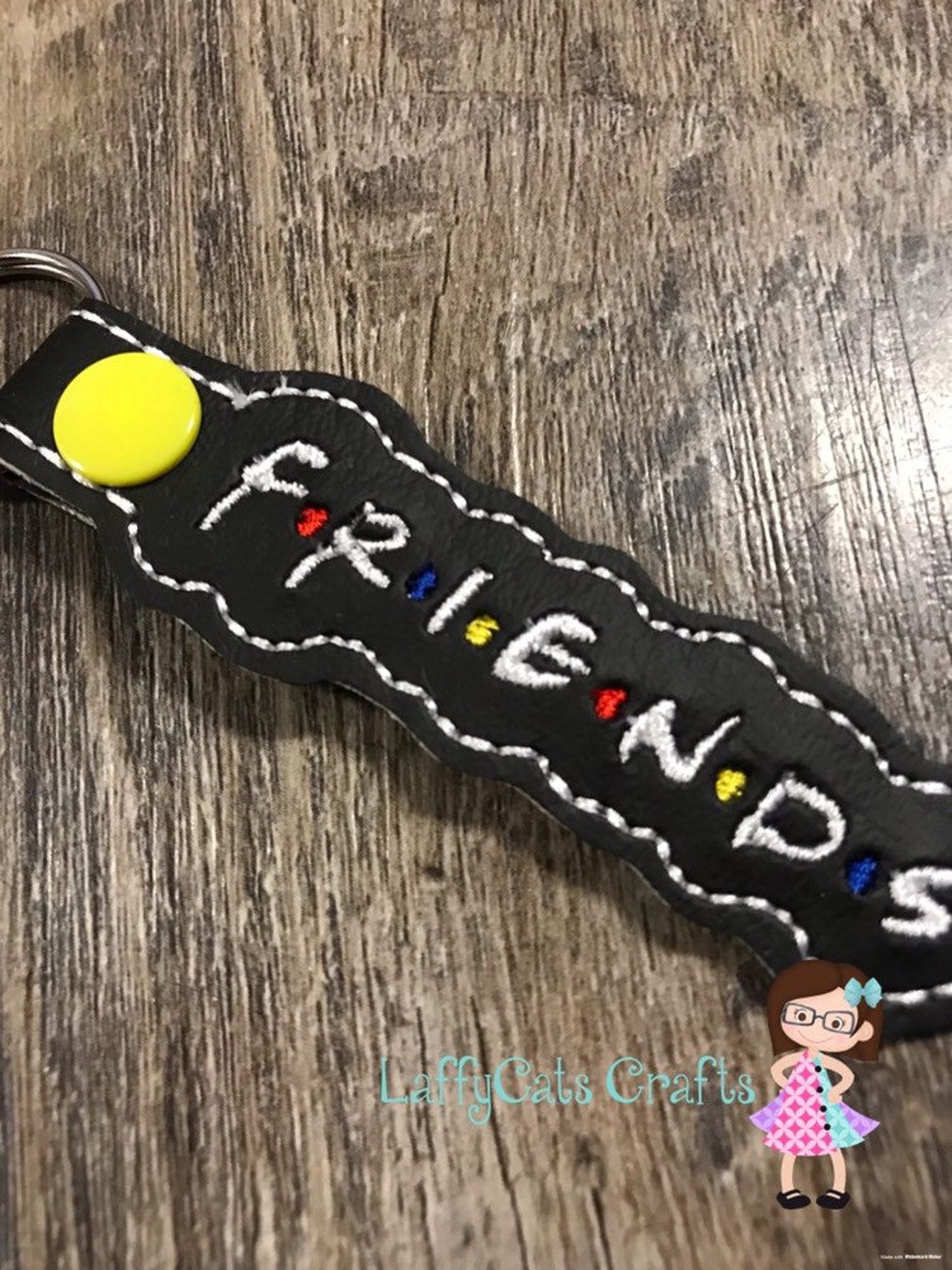 Handmade Friends Inspired Keychain Tv Show Friends Inspired Etsy