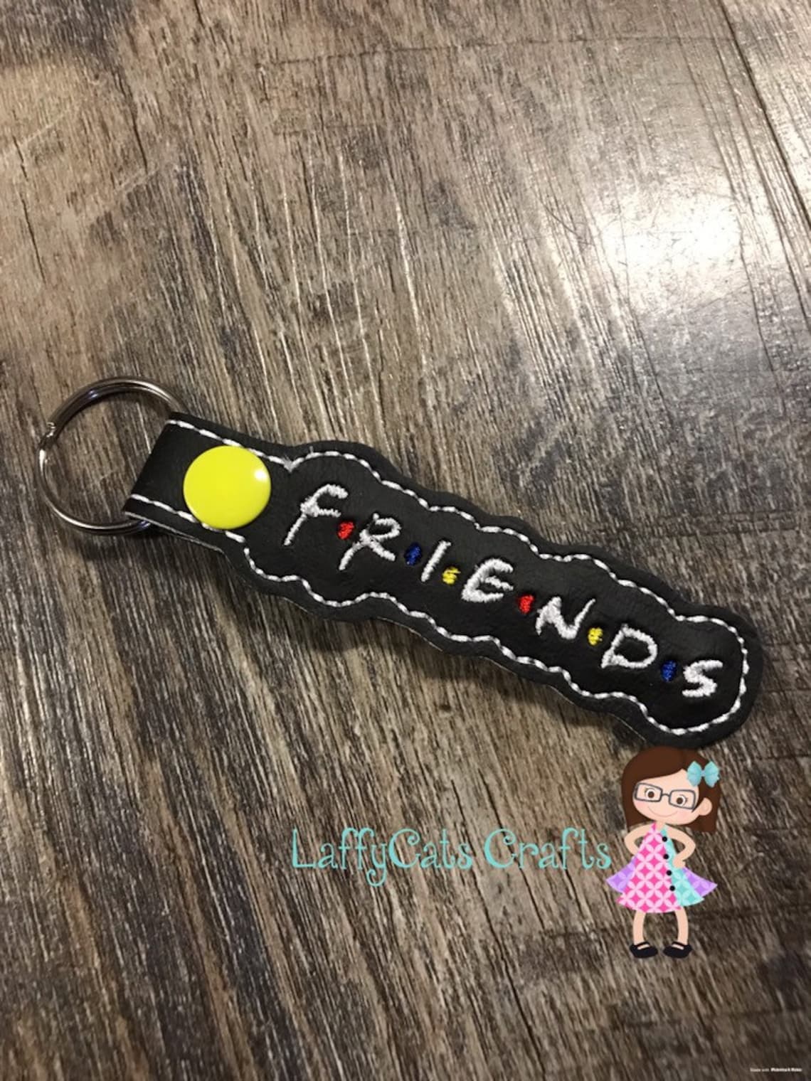 Handmade Friends Inspired Keychain Tv Show Friends Inspired Etsy