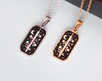 The Warrior Enamel Pendant