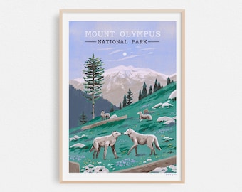 Mount Olympus National Park Greece, Travel Print, Europe Poster, Housewarming Gift, Home Decor