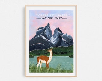 Torres Del Paine National Park Chile, Travel Print, Chile Poster, Housewarming Gift, Home Decor