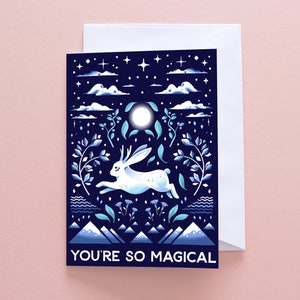 Greetings Card You're Magical Jackalope Greetings Card image 1