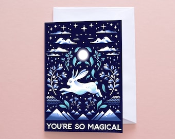 Greetings Card - You're Magical Jackalope Greetings Card