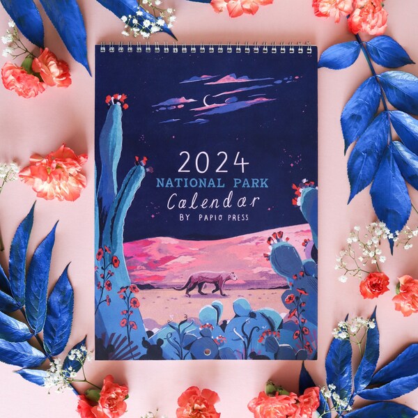 2024 Mountain Calendar Etsy