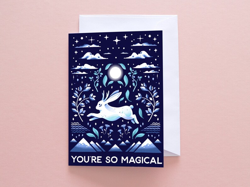 Greetings Card You're Magical Jackalope Greetings Card image 1