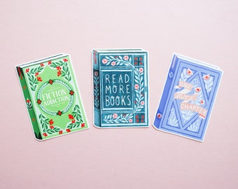 3 Pack of Book Stickers