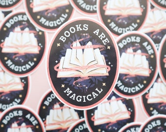 Books are Magical Literary Sticker