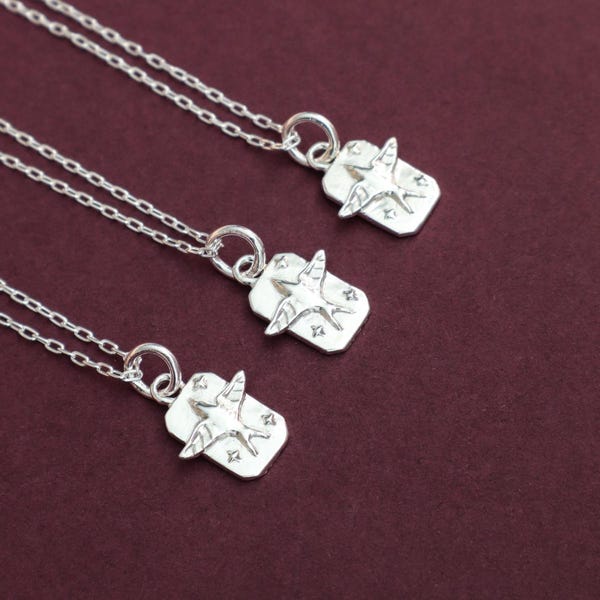Silver Swallow Pendant