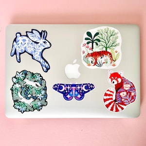 Mystery Pack of Stickers, Glitter Animal Decals, Cute Laptop Stickers image 4