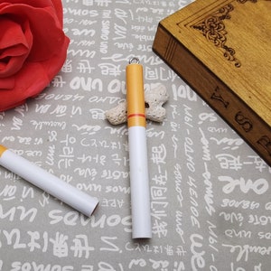 6/20 pieces plastic smoke cigarette pendant charm , resin handmade jewelry making DIY finding necklace earring decoration accessory , AP0718