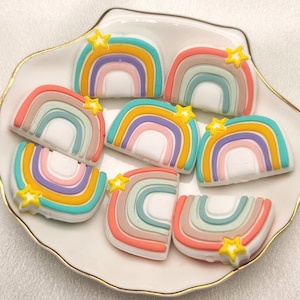 Silicone Bead Rainbow Focal Bead for Pen Bracelet Necklace Keychain Lanyard , Silicone Bead in Bulk Wholesale DIY Charm Finding AS0843