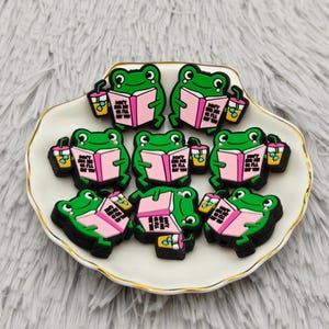 Kikker siliconen kraal Don't Bug Me Or I'll Eat You Focal Bead DIY Charm Pen Finding AS2312