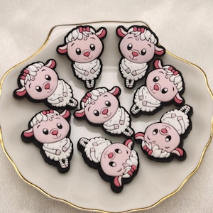 Silicone Bead Sheep Goat Lamb Ewe Ram Focal Bead for Pen Bracelet Necklace Keychain Lanyard , Silicone Bead in Bulk DIY Charm Finding AS0355