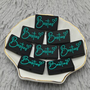 Silicone Bead Besties Focal Bead DIY Charm Pen Finding AS1282