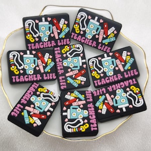 Siliconenkraal Leraar Leven Brandpuntskraal voor Pen Armband Ketting Sleutelhanger Sleutelhanger, Siliconen Kraal Bulk Groothandel DIY Charm Finding AS0339