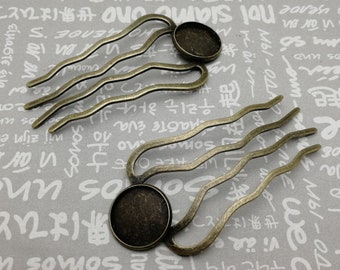 gold and dark silver colors option 50pcs 102x30mm metal U shape hair fork pin hairpin hair stick pick band headband clip accessory ZH50
